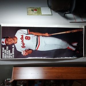 Vintage Cal Ripken Jr. Drink Milk Promo Life Size Growth Chart